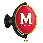 Maryland Terrapins: Original Oval Rotating Lighted Wall Sign, FNB-NCMRYT-125-01A
