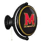Maryland Terrapins: Original Oval Rotating Lighted Wall Sign, FNB-NCMRYT-125-01A