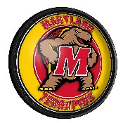 Maryland Terripans: Mascot - Round Slimline Lighted Wall Sign, NCMRYT-130-02