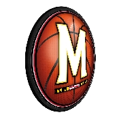Maryland Terrapins: Basketball - Round Slimline Lighted Wall Sign, NCMRYT-130-11