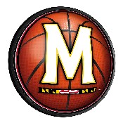 Maryland Terrapins: Basketball - Round Slimline Lighted Wall Sign, NCMRYT-130-11