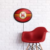 Maryland Terrapins: Oval Slimline Lighted Wall Sign, FNB-NCMRYT-140-01A