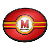 Maryland Terrapins: Oval Slimline Lighted Wall Sign, FNB-NCMRYT-140-01A