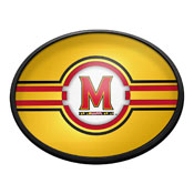 Maryland Terrapins: Oval Slimline Lighted Wall Sign, FNB-NCMRYT-140-01A