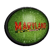 Maryland Terrapins: On the 50 - Oval Slimline Lighted Wall Sign, NCMRYT-140-22