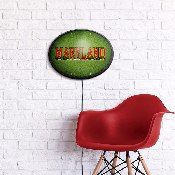 Maryland Terrapins: On the 50 - Oval Slimline Lighted Wall Sign, NCMRYT-140-22