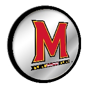 Maryland Terrapins: Modern Disc Mirrored Wall Sign, NCMRYT-235-01