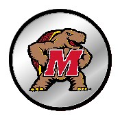 Maryland Terrapins: Mascot - Modern Disc Mirrored Wall Sign, NCMRYT-235-02