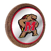 Maryland Terrapins: Mascot - Mirrored Barrel Top Mirrored Wall Sign, FNB-NCMRYT-245-02A