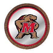 Maryland Terrapins: Mascot - Mirrored Barrel Top Mirrored Wall Sign, FNB-NCMRYT-245-02A