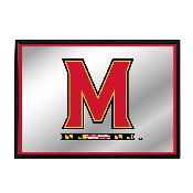Maryland Terrapins: Framed Mirrored Wall Sign, FNB-NCMRYT-265-01A