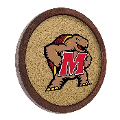 Maryland Terrapins: Mascot - "Faux" Barrel Framed Cork Board, FNB-NCMRYT-632-02A