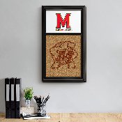 Maryland Terrapins: Dual Logo - Cork Note Board, FNB-NCMRYT-640-02A
