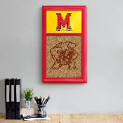 Maryland Terrapins: Dual Logo - Cork Note Board, FNB-NCMRYT-640-02A