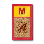 Maryland Terrapins: Dual Logo - Cork Note Board, FNB-NCMRYT-640-02A