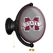 Mississippi State Bulldogs: Original Oval Rotating Lighted Wall Sign, FNB-NCMSST-125-01A