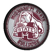 Mississippi State Bulldogs: Mascot - Round Slimline Lighted Wall Sign, NCMSST-130-02