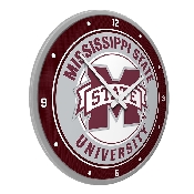 Mississippi State Bulldogs: Modern Disc Wall Clock, NCMSST-510-01