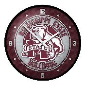 Mississippi State Bulldogs: Mascot - Modern Disc Wall Clock, FNB-NCMSST-510-02A