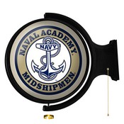 USNA Navy Midshipmen Rotating Illuminated Team Spirit Wall Sign-Round, FNB-NCNAVY-115