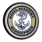 USNA Navy Midshipmen Slimline Illuminated Team Spirit Wall Sign-Round FNB-NCNAVY-130