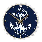 Navy Midshipmen: Anchor - Bottle Cap Wall Clock, FNB-NCNAVY-540-01A