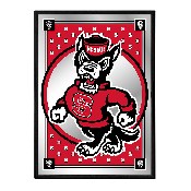 NC State Wolfpack: Team Spirit, Mascot - Framed Mirrored Wall Sign, NCNCST-275-02
