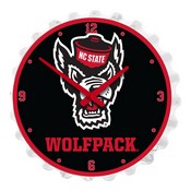 N.C. State Wolfpack Team Spirit Bottle Cap Wall Clock, FNB-NCNCST-540