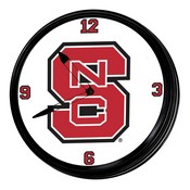 N.C. State Wolfpack 19" LED Team Spirit Clock, FNB-NCNCST-550