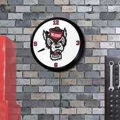 N.C. State Wolfpack 19" LED Team Spirit Clock, FNB-NCNCST-550