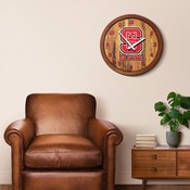 N.C. State Wolfpack 20" Barrel Team Logo Wall Clock FNB-NCNCST-560