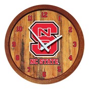 N.C. State Wolfpack 20" Barrel Team Logo Wall Clock FNB-NCNCST-560