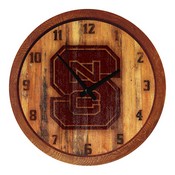 N.C. State Wolfpack 20" Barrel Team Logo Wall Clock FNB-NCNCST-560