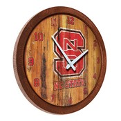 N.C. State Wolfpack 20" Barrel Team Logo Wall Clock FNB-NCNCST-560