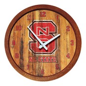 N.C. State Wolfpack 20" Barrel Team Logo Wall Clock FNB-NCNCST-560