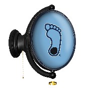 North Carolina Tar Heels: Heel Logo - Original Oval Rotating Lighted Wall Sign, FNB-NCNCTH-125-03A