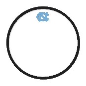 North Carolina Tar Heels: Modern Disc Dry Erase Wall Sign, NCNCTH-612-01