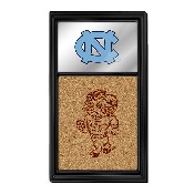 North Carolina Tar Heels: Dual Logo - Mirrored Cork Note Board, NCNCTH-645-02