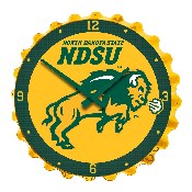 North Dakota State Bison: Charging - Bottle Cap Wall Clock