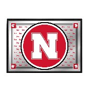 Nebraska Cornhuskers: Framed Mirrored Wall Sign, FNB-NCNEBR-265-02A
