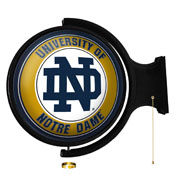 Notre Dame Fighting Irish: Original Round Rotating Lighted Wall Sign, NCNTRD-115-01