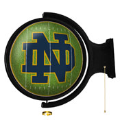 Notre Dame Fighting Irish: On the 50 - Original Round Rotating Lighted Wall Sign, NCNTRD-115-22
