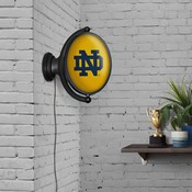 Notre Dame Fighting Irish: Original Oval Rotating Lighted Wall Sign, FNB-NCNTRD-125-01A