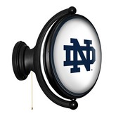 Notre Dame Fighting Irish: Original Oval Rotating Lighted Wall Sign, FNB-NCNTRD-125-01A