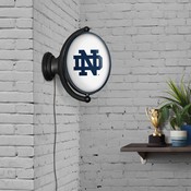 Notre Dame Fighting Irish: Original Oval Rotating Lighted Wall Sign, FNB-NCNTRD-125-01A