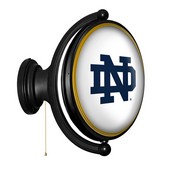 Notre Dame Fighting Irish: Original Oval Rotating Lighted Wall Sign, FNB-NCNTRD-125-01A