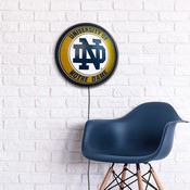 Notre Dame Fighting Irish: Round Slimline Lighted Wall Sign, NCNTRD-130-01