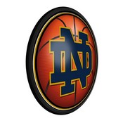 Notre Dame Fighting Irish: Basketball - Round Slimline Lighted Wall Sign, NCNTRD-130-11