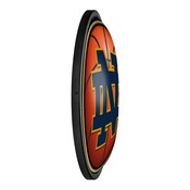 Notre Dame Fighting Irish: Basketball - Round Slimline Lighted Wall Sign, NCNTRD-130-11