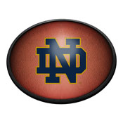 Notre Dame Fighting Irish: Pigskin - Oval Slimline Lighted Wall Sign, NCNTRD-140-21
